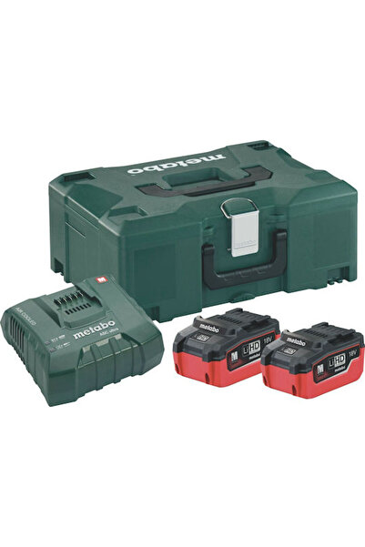 Metabo Set 2 baterii pentru scule Litiu 18V Capacitate 5.5Ah cu încărcător Co...