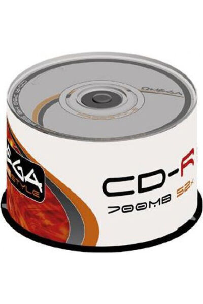 Omega CD-R înregistrabili 52x 700MB Cutie tip Cake Box 50 bucăți Cod: 56352