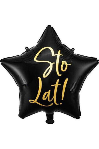 Partydeco Balon Folie Negru 40cm