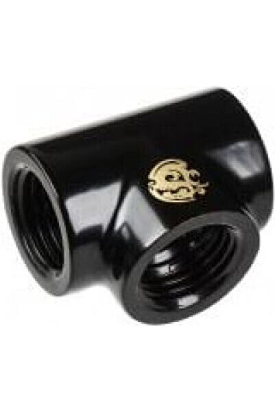 Bitspower Adaptor T-Splitter 3x G1/4 inch F Negru Mat