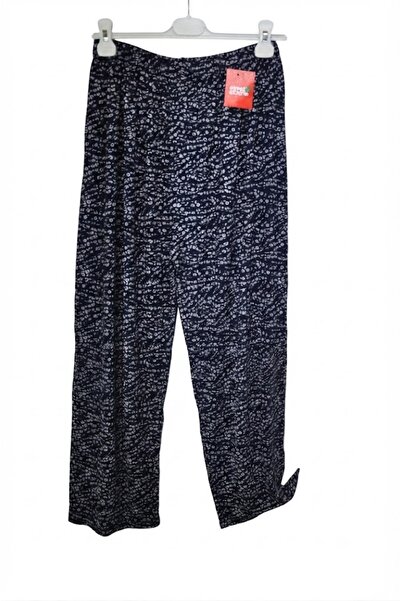 elma abone Plus Size Women's Summer Circular Viscose Combed Cotton Pants