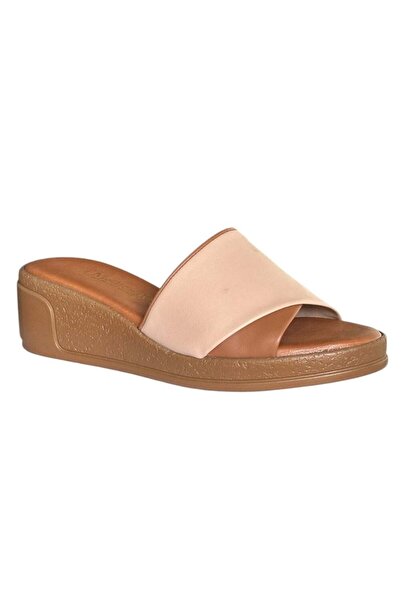CEX 26Y Trv17 Beige Women's Heeled Slippers