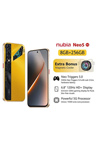 Nubia Neo 5 5G New Generation Titanium Gold (8+12)GB RAM 256GB ROM Gaming Pho...