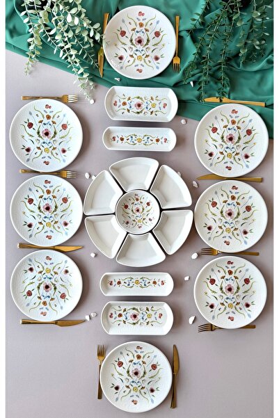 Hooly Home Serenat Model 8 Kişilik 19 Parça Modern Kahvaltı/Brunch Takımı