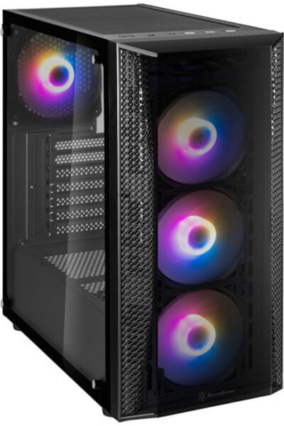 SilverStone Carcasă PC Gaming Midi Tower FARA B1 PRO cu fereastră laterală și...
