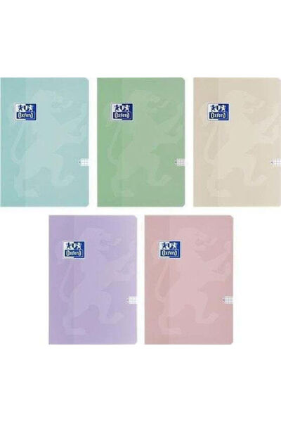 Oxford Set Touch Pastel 5 Caiete 60 de Foi B5 Pătrate (Culori asortate)