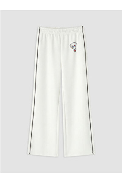 LC Waikiki White Hello Kitty Licensed Girls' Sweatpants