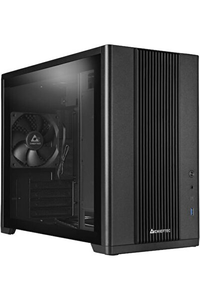 Chieftec Carcasă PC Gaming Midi Tower BX-10B-OP cu fereastră laterală, Negru