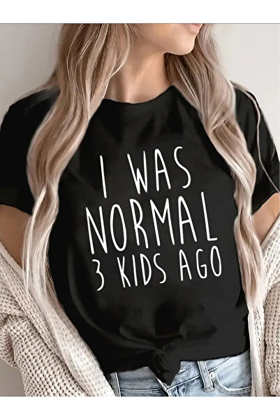 23 nisan Women's Funny "I Was Normal Before" T-Shirt - Humorous Slogan Short ...