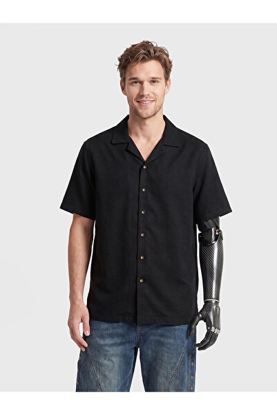 LC Waikiki Ανδρικό πουκάμισο με υφή NEVAVM Regular Fit με διαφορά στην εμφάνιση
