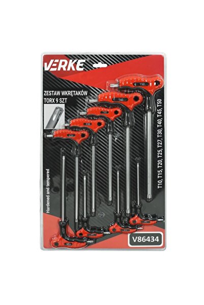 VERKE Set of 9 Torx screwdrivers, Verke, V86434