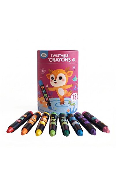 Jarmelo Silky Textured Washable Crayons - 12 Colors Ja90435