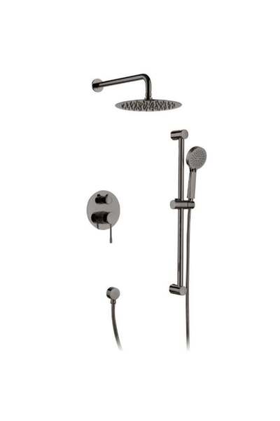 Milano Plus Ciro 2 Way Concealed Shower Mixer Set Matt Grey