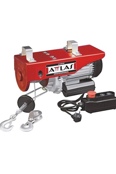 Attlas 250-500 Kg Elektrikli Ceraskal Vinç 220V Kumandalı Halatlı Kaldırma Vi...