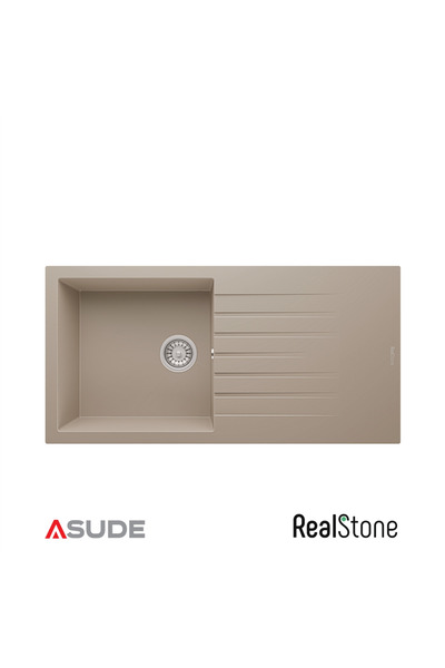 RealStone P015 Laodikya Damlalıklı Granit Evye 1000x500 mm Cappuccino