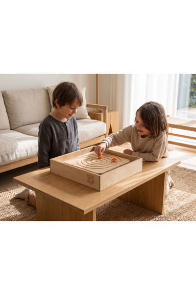 Topaç Labirent Playbox /Ahşap Masaüstü Oyun /Çocuk ve Yetişkinler için Digital Detoks