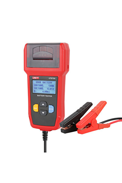 OEM UNI-T tester μπαταρίας αυτοκινήτων UT675A με κροκοδειλάκια & εκτυπωτή