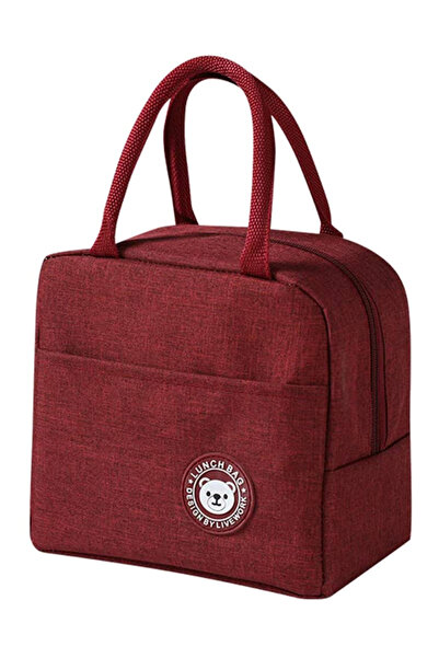 unbranded Ισοθερμική τσάντα HUH-0012, 7L, αδιάβροχη, 23x13x21cm, κόκκινη