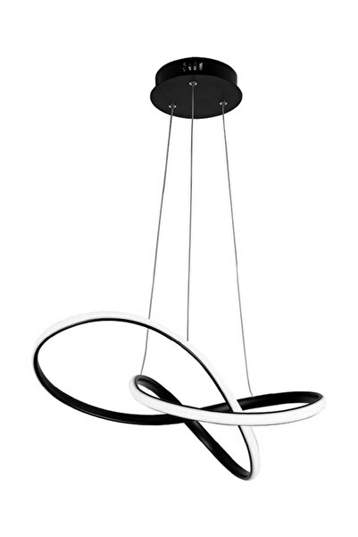POWERTECH LED φωτιστικό οροφής HLL-0207, 48W, 4000K, Φ50cm x 120cm, μαύρο