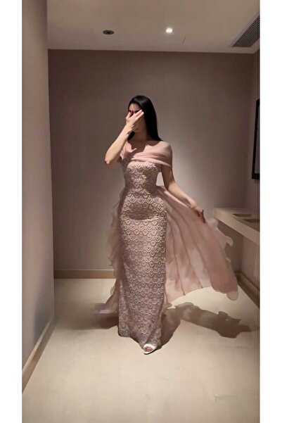 MNCENTER pink evening dress