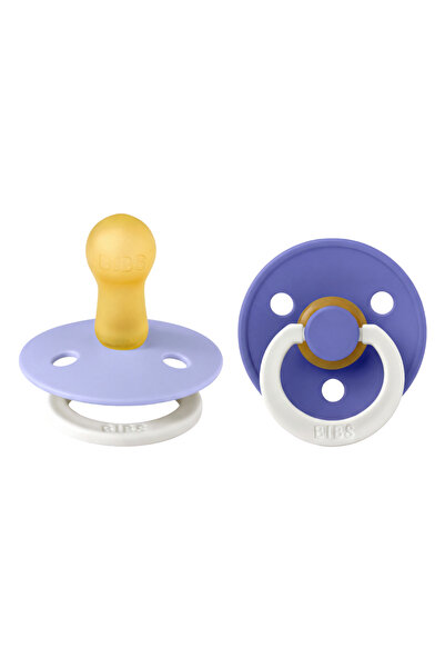 Bibs Σετ 2 φωτιζόμενες ηπιωτικές Colour Glow Latex, στρογγυλή τετινά, 6 μηνών...