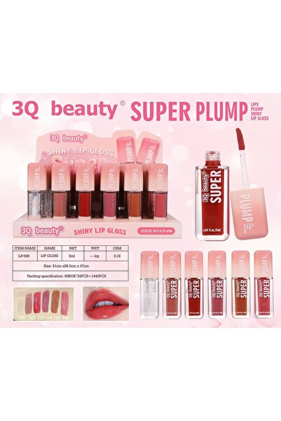 3q Beauty Гланц за устни за обем с ефект за уголемяване и интензивен блясък –...