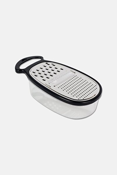 Sharp Chef Stainless Steel Grater With Container, Silver