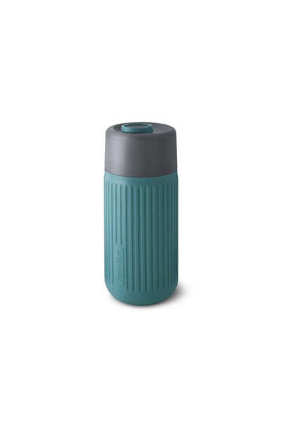 OEM Cana de voiaj Black+Blum, 340 ml, Sticla borosilicata, Albastru