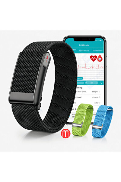 gitech ®   Έξυπνο βραχιόλι H-Loop: Υγεία & Φυσική Κατάσταση (ΗΚΓ, Γλυκαιμία, ...