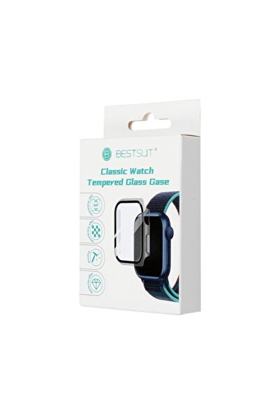 Apple Watch series 7 / 8 / 9 41mm - Bestsuit Case with Hybrid Glass Black
