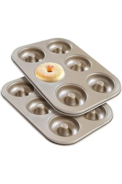 The Bros Nonstick Donut Pan, 2 Pack Donut Baking Pans, Carbon Steel Donut Mol...