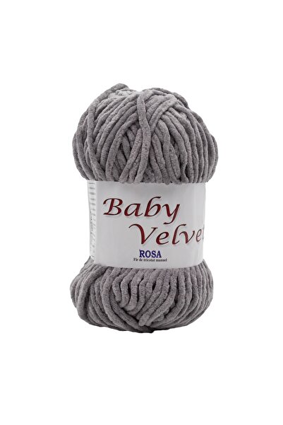 ROSA Pachet fir tricotat catifelat Baby Velvet 157, 5 bobine, micropoliester ...