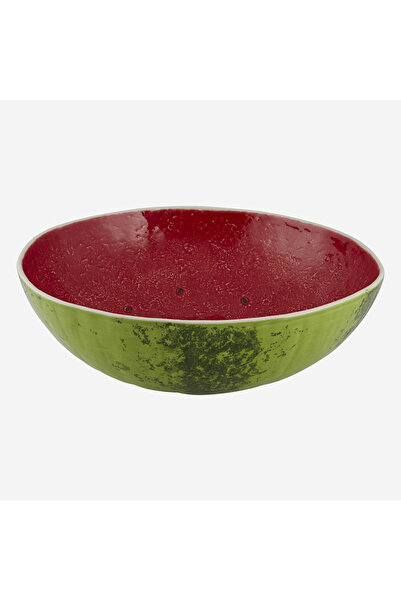 Bordallo Pinheiro Watermelon Red Ceramic Serving Bowl 35 cm