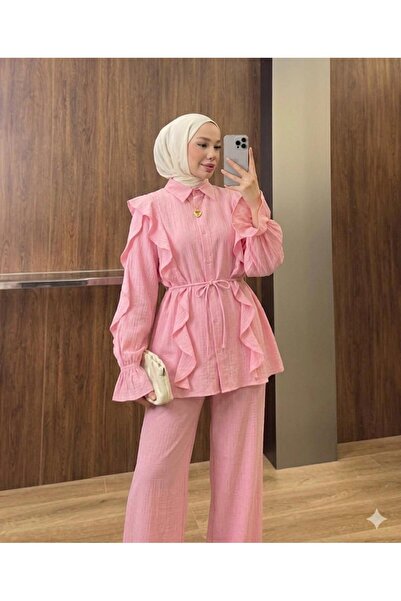 Rose Design Boutique LİSA PANTOLONLU TESETTÜR İKİLİ TAKIM