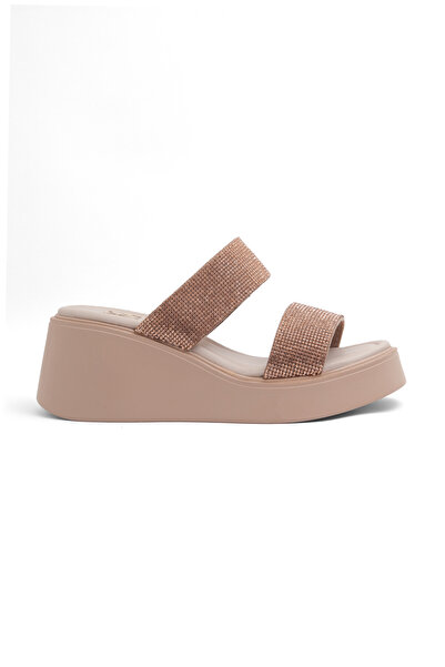 Mamito Ayakkabı Dl 10 Filled Sole Stone Slippers