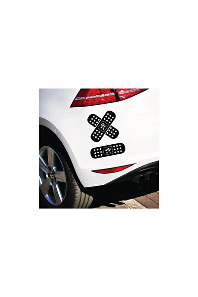 Amo-Stickers Стикер-кръпка за кола 45 см Тъмно сив