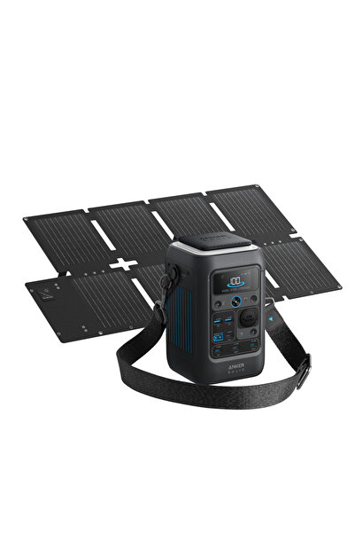 Anker Solix C300X DC Power Station Kit with 60W Portable Solar Panel