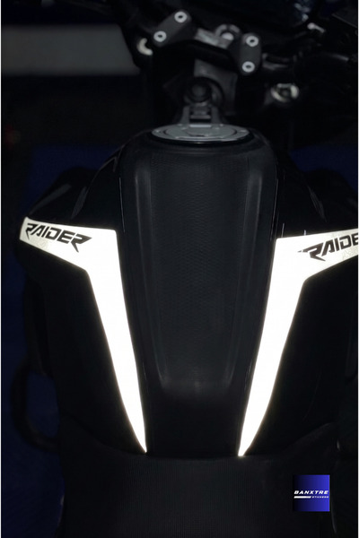 Banxtre Reflective Tank Cord Sticker Set Compatible with Tvs Raider 125 Motor...