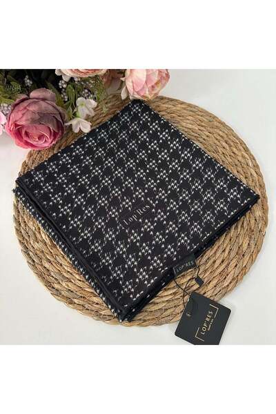 LOPRES Lop'Res Soft Cotton Scarf Black White Ldna1609