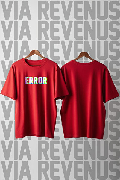 Vordevia Error Printed Wide Fit 100% Cotton Tshirt