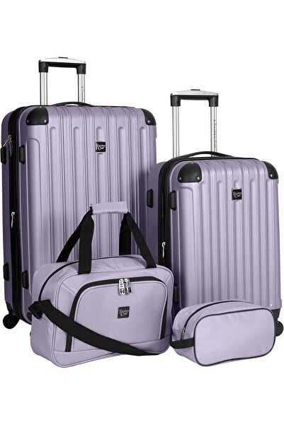 Travelers Club Midtown 4-Piece Hardside Luggage Set