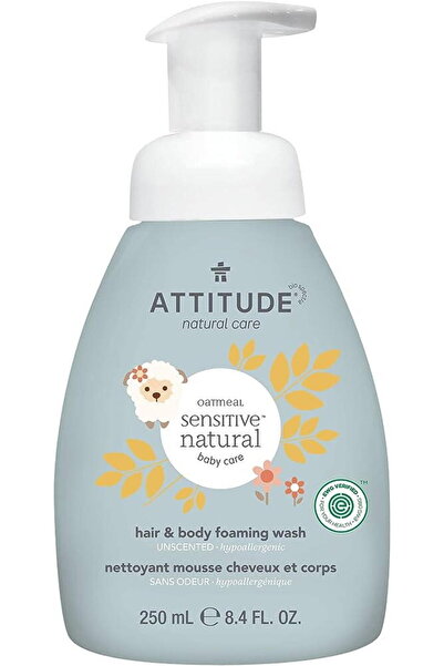 Attitude Spuma de Curatare pentru Par si Corp Bebelusi Sensitive Skin Baby 250ml
