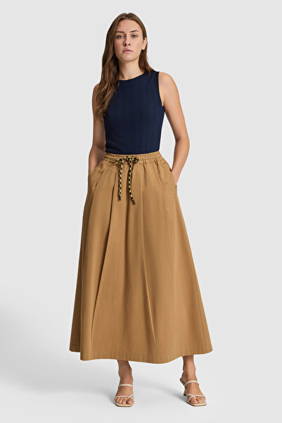 U.S. Polo Assn. Women's Coconut Woven Skirt 50322001-Vr153