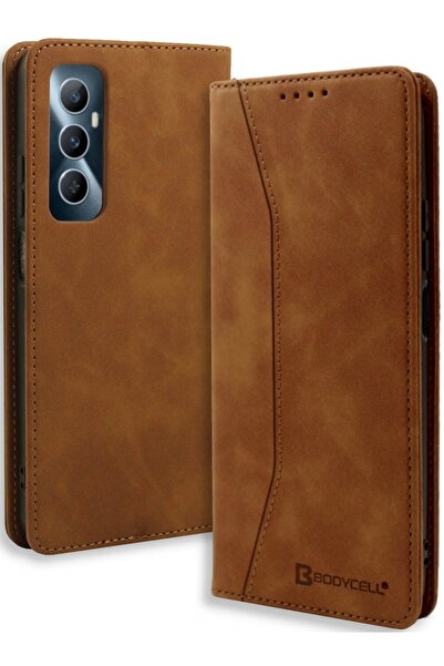 Bodycell Θήκη Realme C65 4G - Book Case Πορτοφόλι - Brown