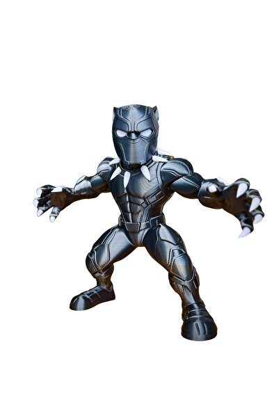Eva Prints Figurina Black Panther 28 cm, model decorativ imprimat 3D în Român...