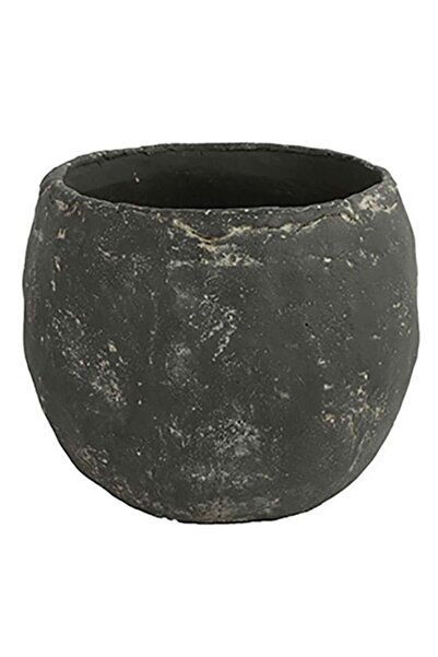 Plastona Γλάστρα 013.780267 20x16εκ. Ανθρακί