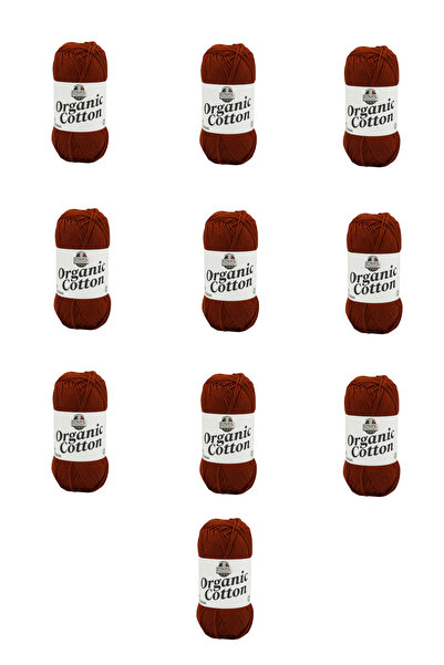 Etrofil 10 Pieces of Organic Cotton (77228) Cinnamon Brown 100% Organic Cotto...