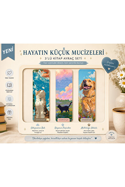 Siyer Yayınları Set knjižnih oznaka "Mala čuda života" (3 komada)