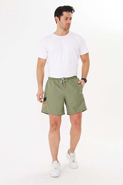 Enrico Ferry Ανδρικό μαγιό Micro Khaki-3286