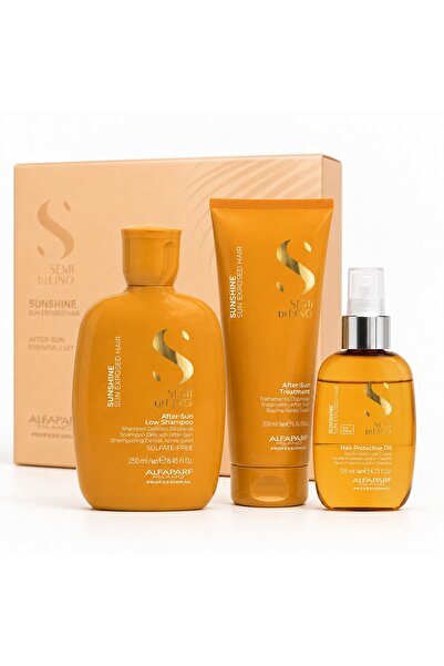 Alfaparf Milano Set Alfaparf Semi di Lino Sunshine Șampon After-Sun 250ml, Tr...